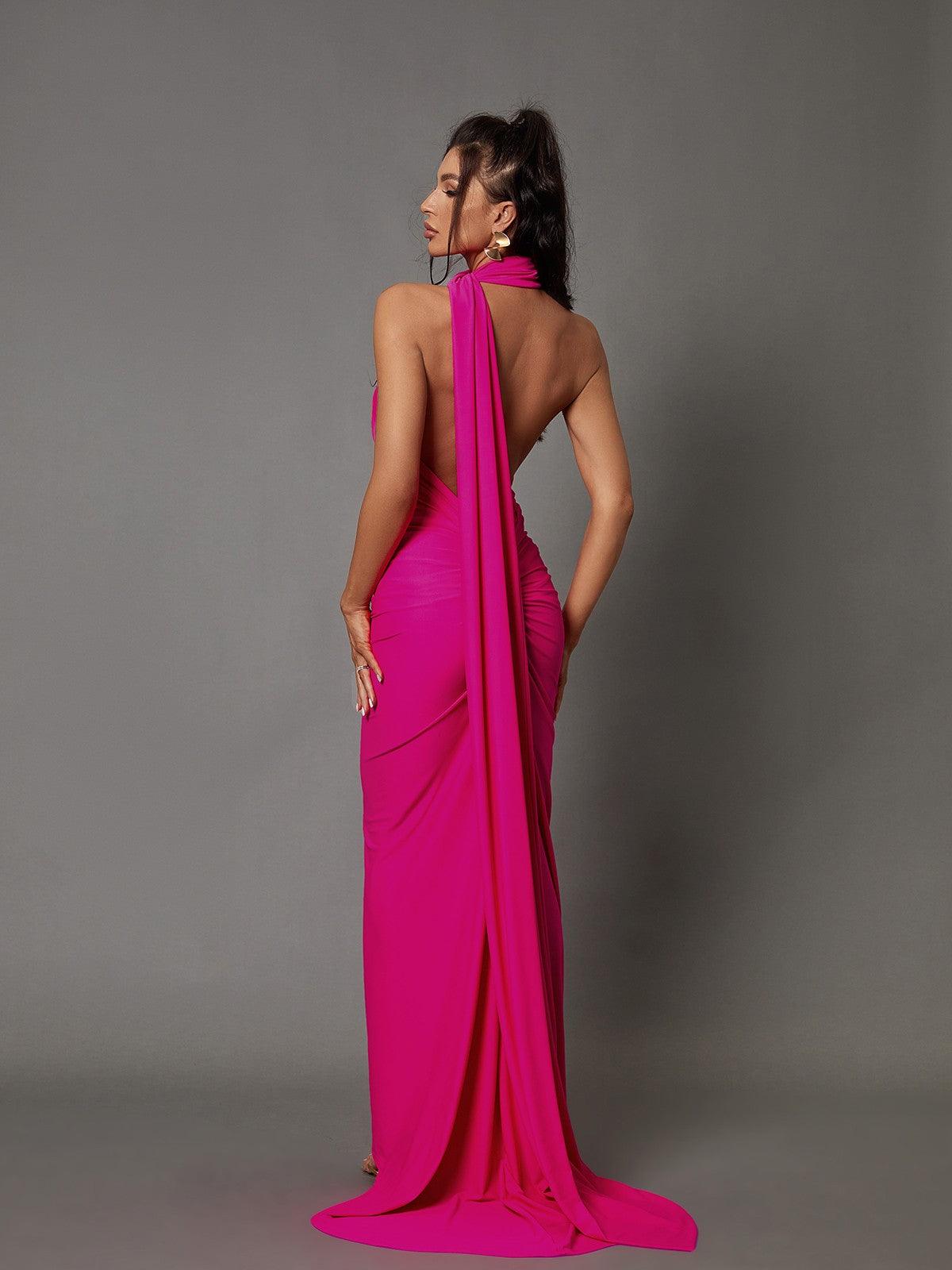 Jillila | Maxi Dress In Hot Pink