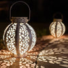 SunGlow™ - Solar LED Iron Art Hallow Lantern Light