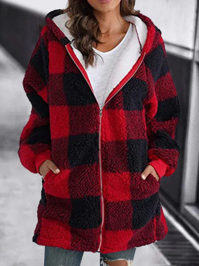 Oversized Plaid Tussenjas