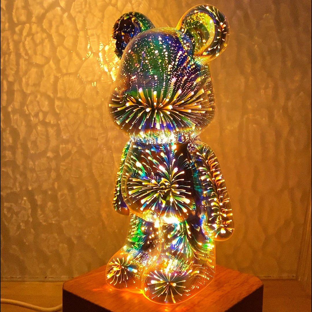 BearLamp™️ 3D Glazen Beer Vuurwerk