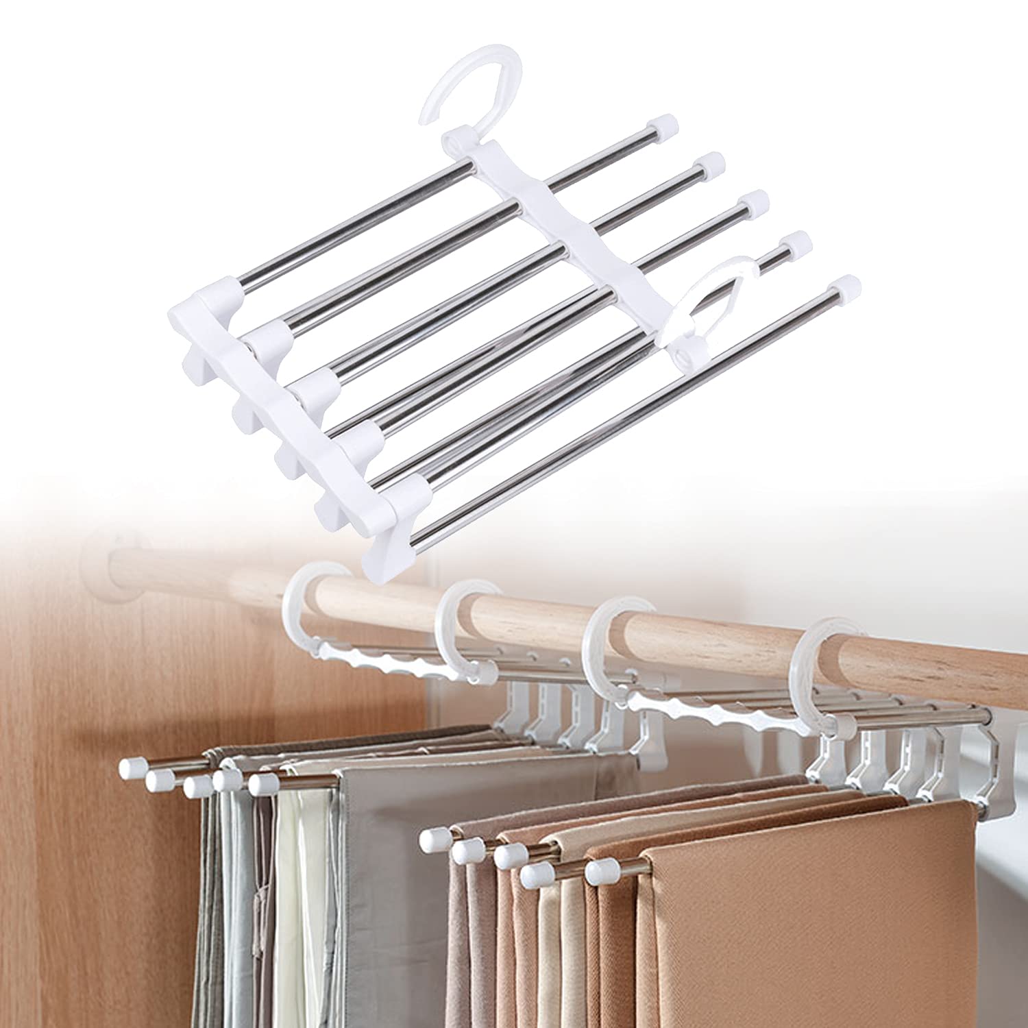 RackHanger™ - 5-in-1 multifunctionele broekenstandaard