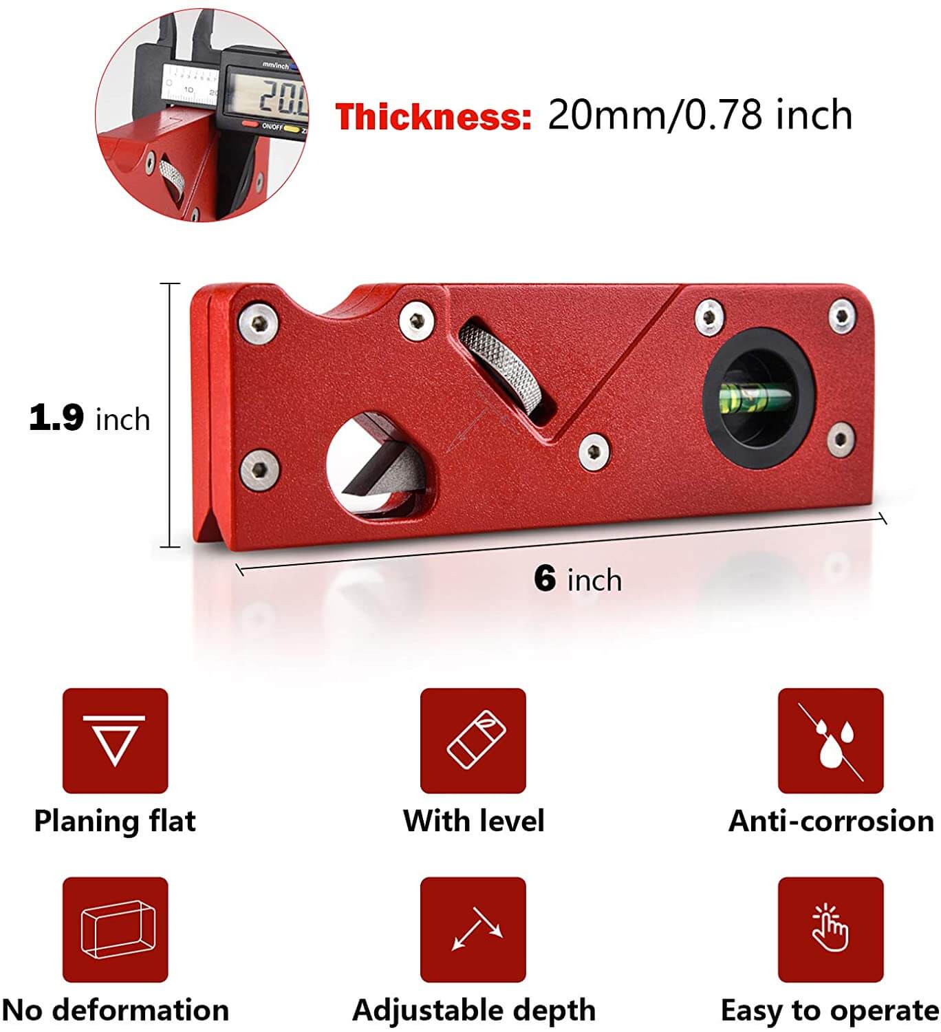 EdgerRuler | Houtwerk tool voor glad en afgerond hout