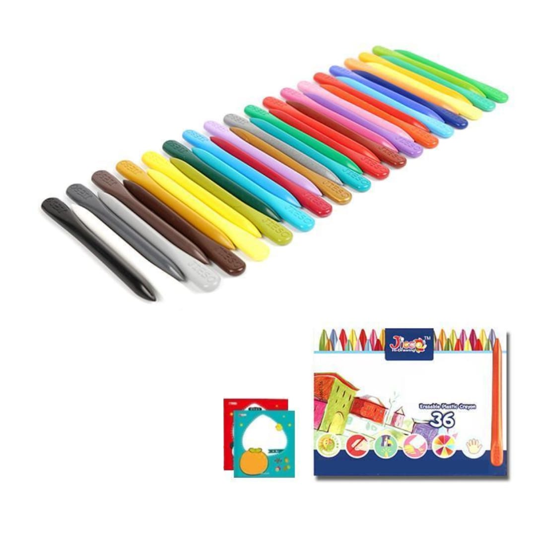 PerfectDraw | Plastic penseelset voor kinderen met oefenboek