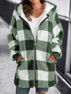 Oversized Plaid Tussenjas