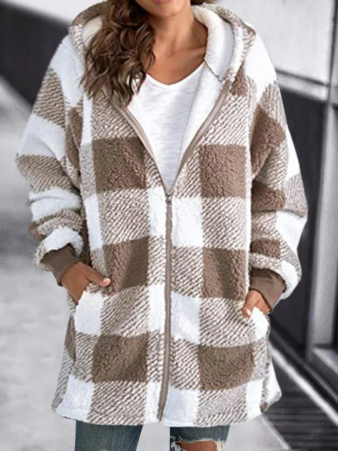 Oversized Plaid Tussenjas